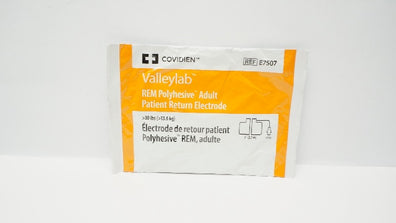 Covidien E7507DB Valleylab REM Polyhesive Adult Patient Return Electrode  >30lbs
